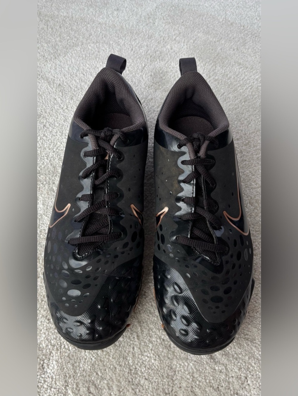 Nike HyperDiamond Keystone FastFlex Cleats Men’s Shoes Size 8.5 Copper Swoosh
